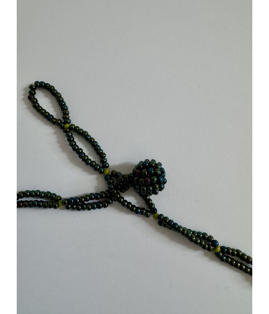 Collier ethnique en perles de verre