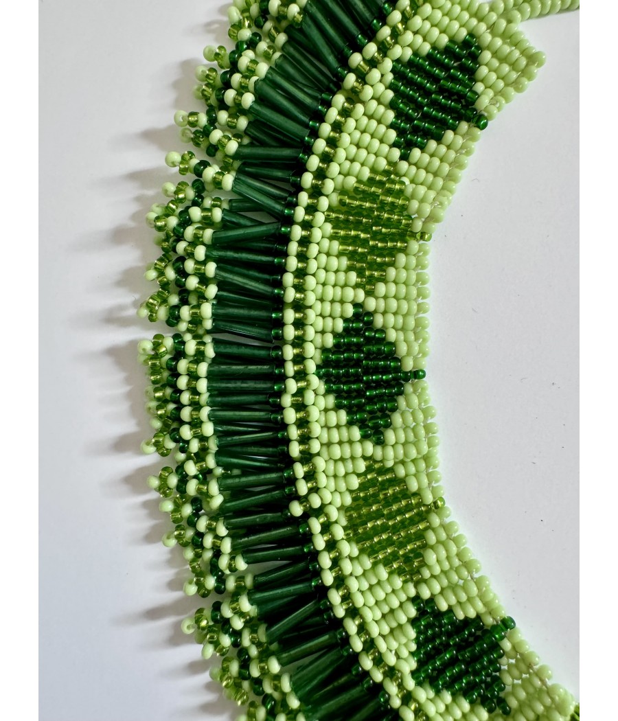 Collier ethnique en perles de verre