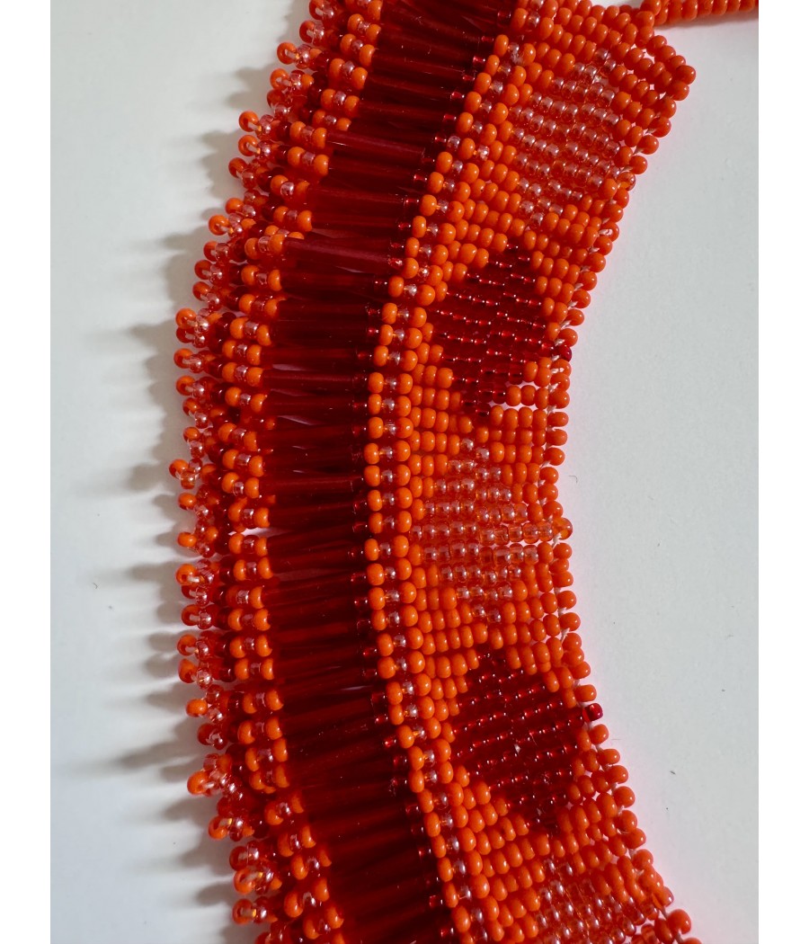 Collier ethnique en perles de verre