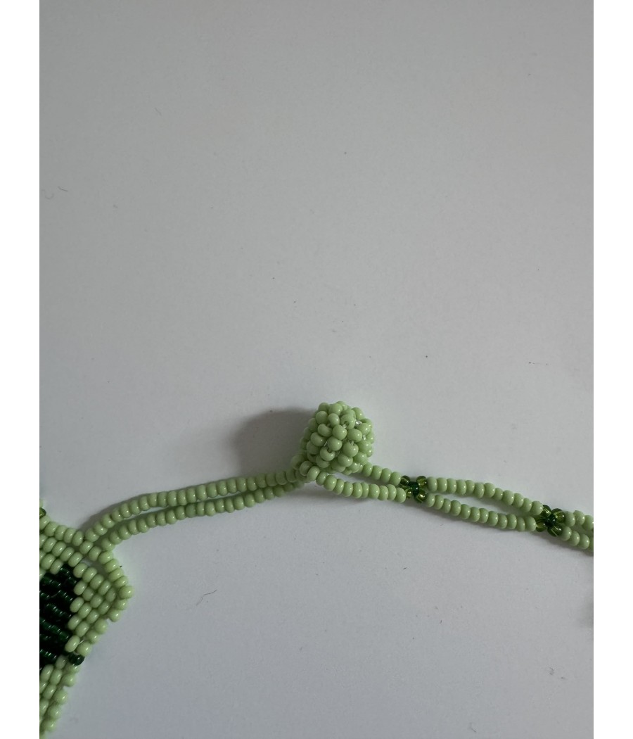 Collier ethnique en perles de verre