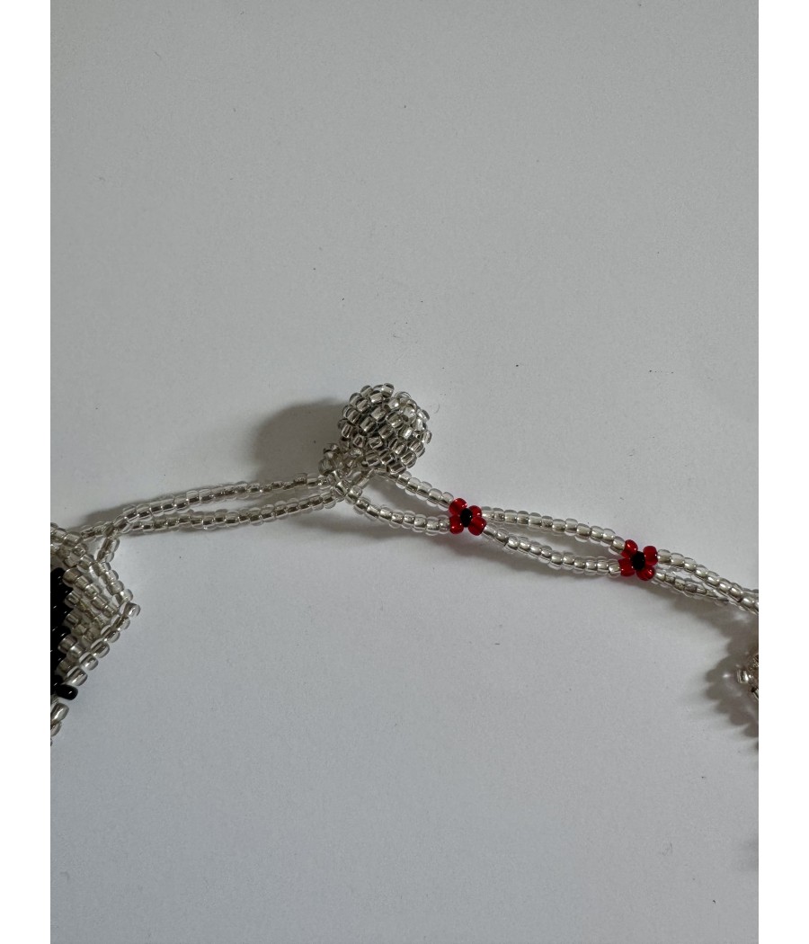 Collier ethnique en perles de verre