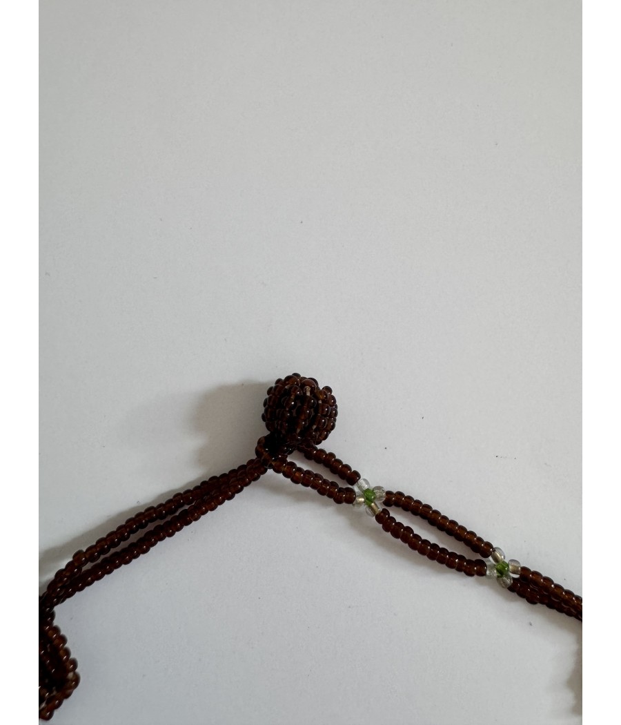 Collier ethnique en perles de verre