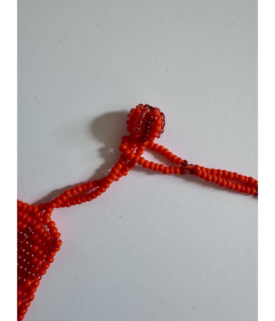 Collier ethnique en perles de verre