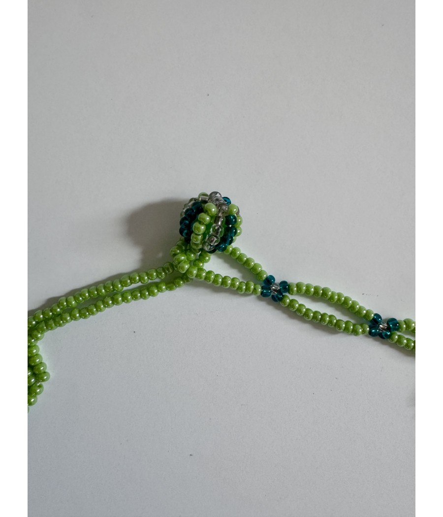Collier ethnique en perles de verre