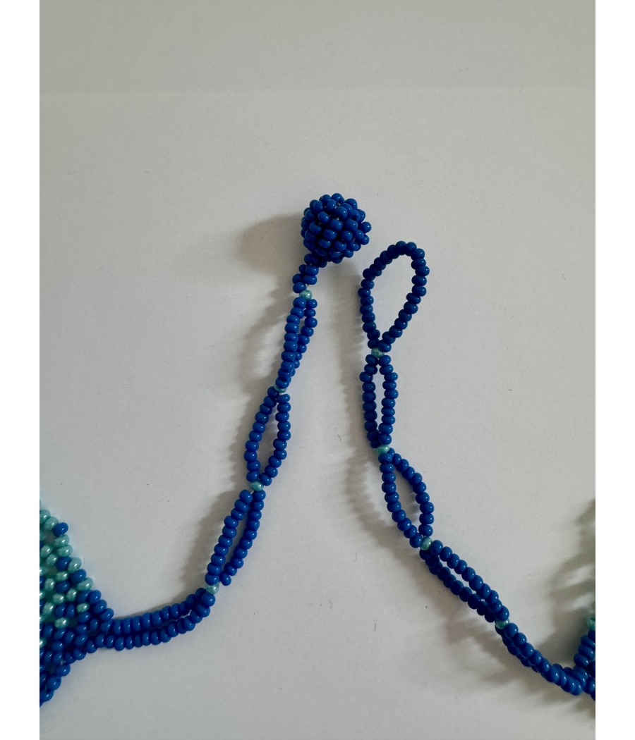 Collier ethnique en perles de verre