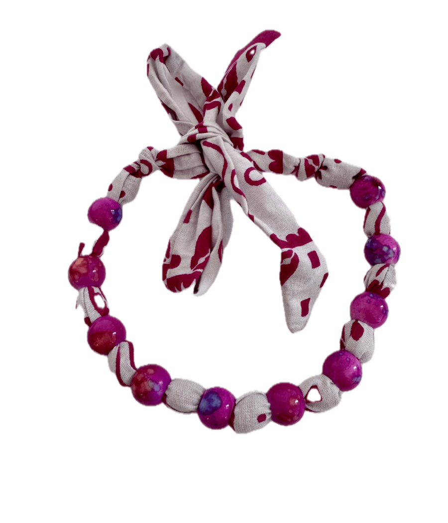 Collier en Wax