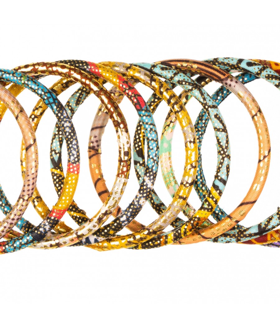 bracelet en tissu wax