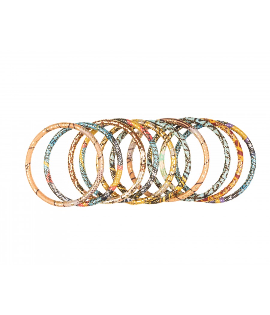 bracelet en tissu wax