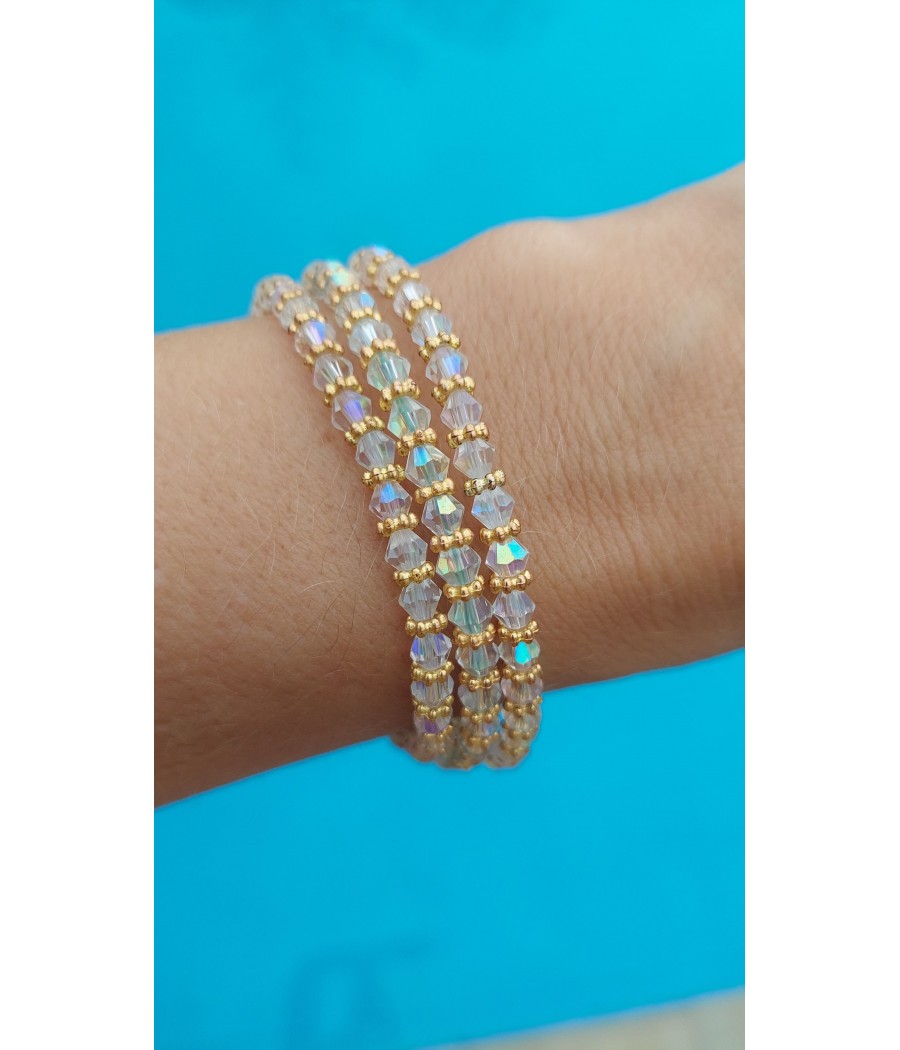 bracelet en perle de cristal