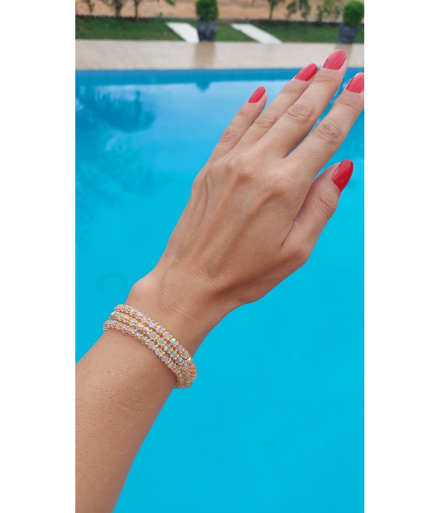 bracelet en perle de cristal