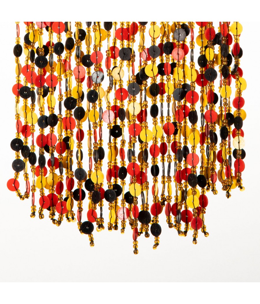 Collier cascade en perles de verre