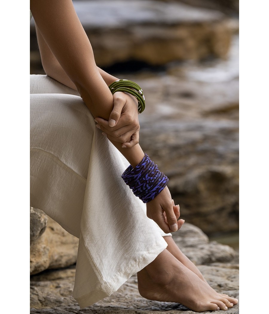bracelet en tissu wax