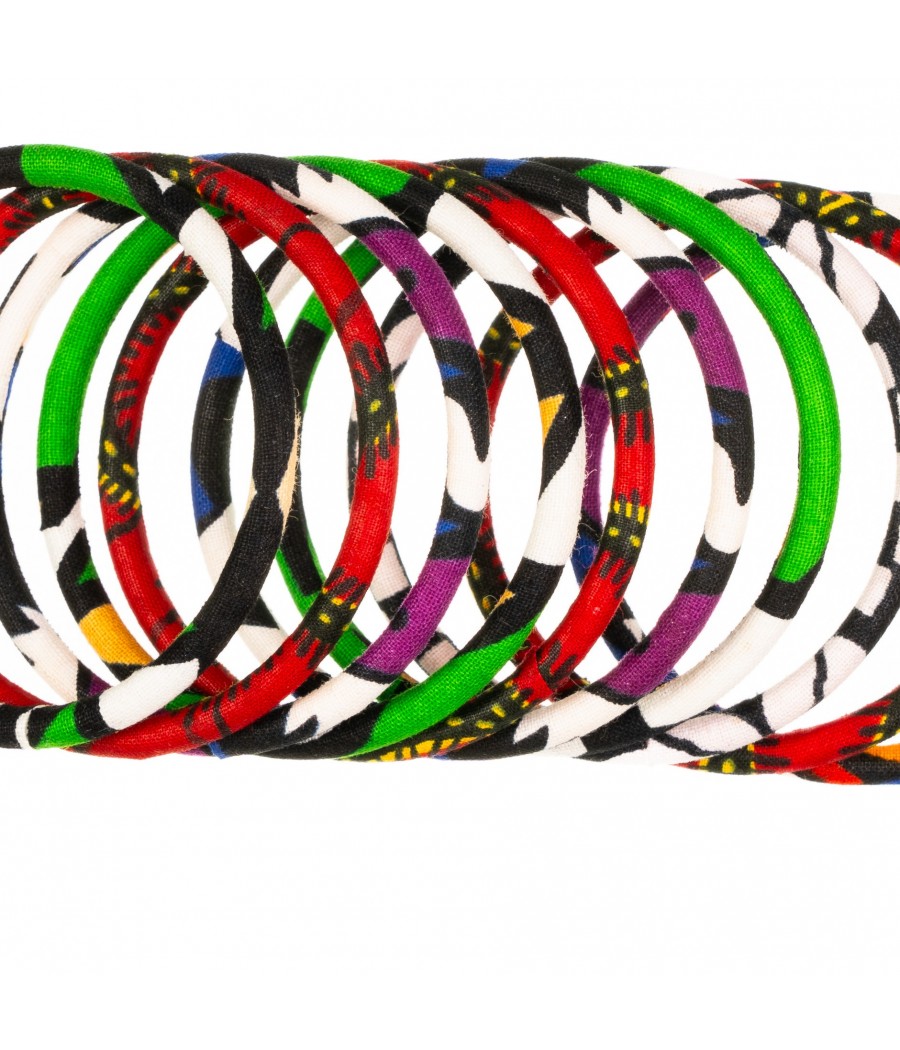 bracelet en tissu wax
