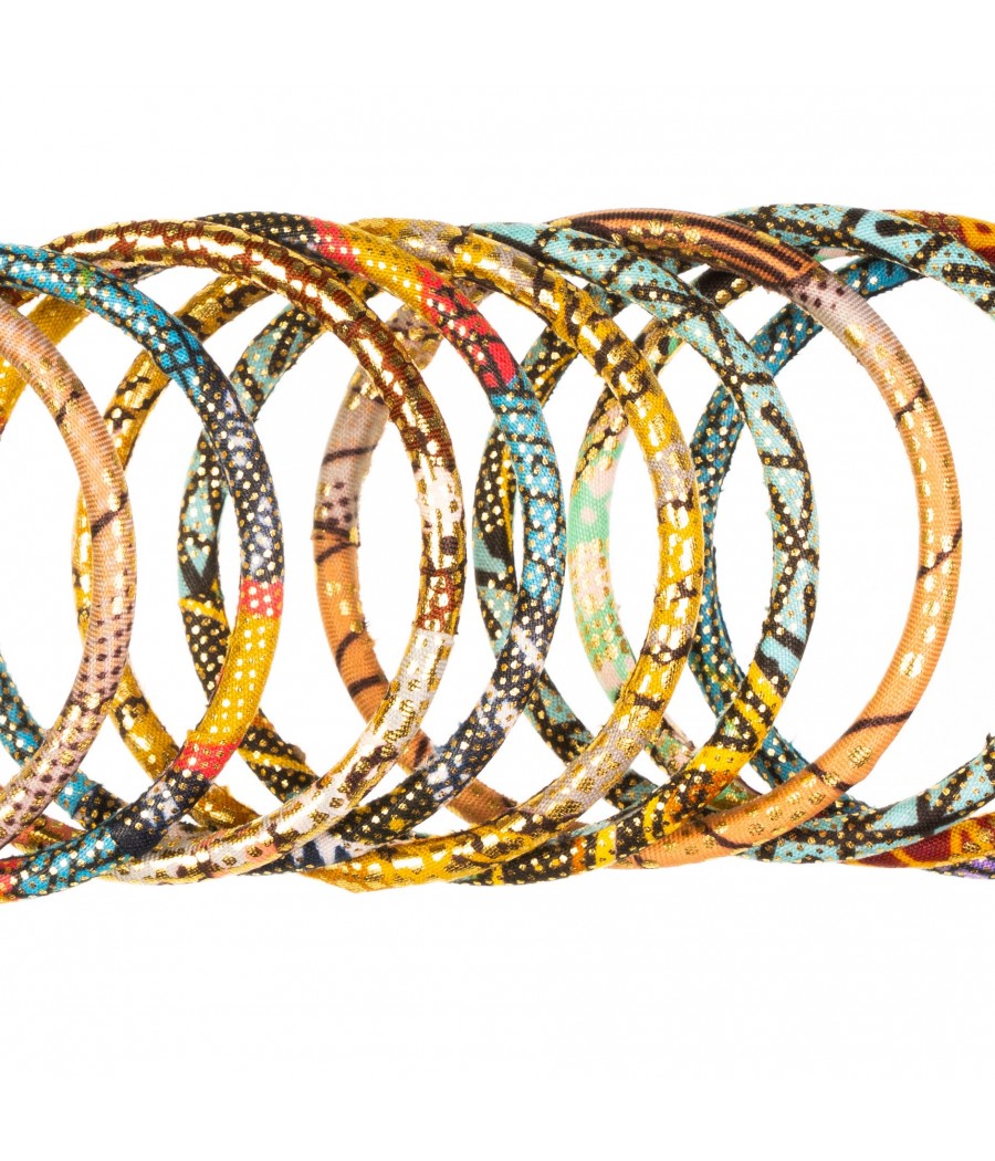 bracelet en tissu wax