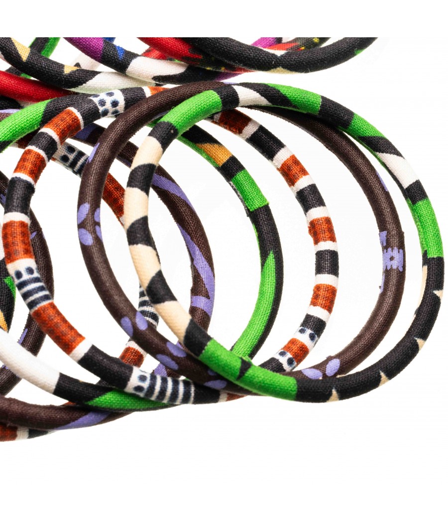 bracelet en tissu wax