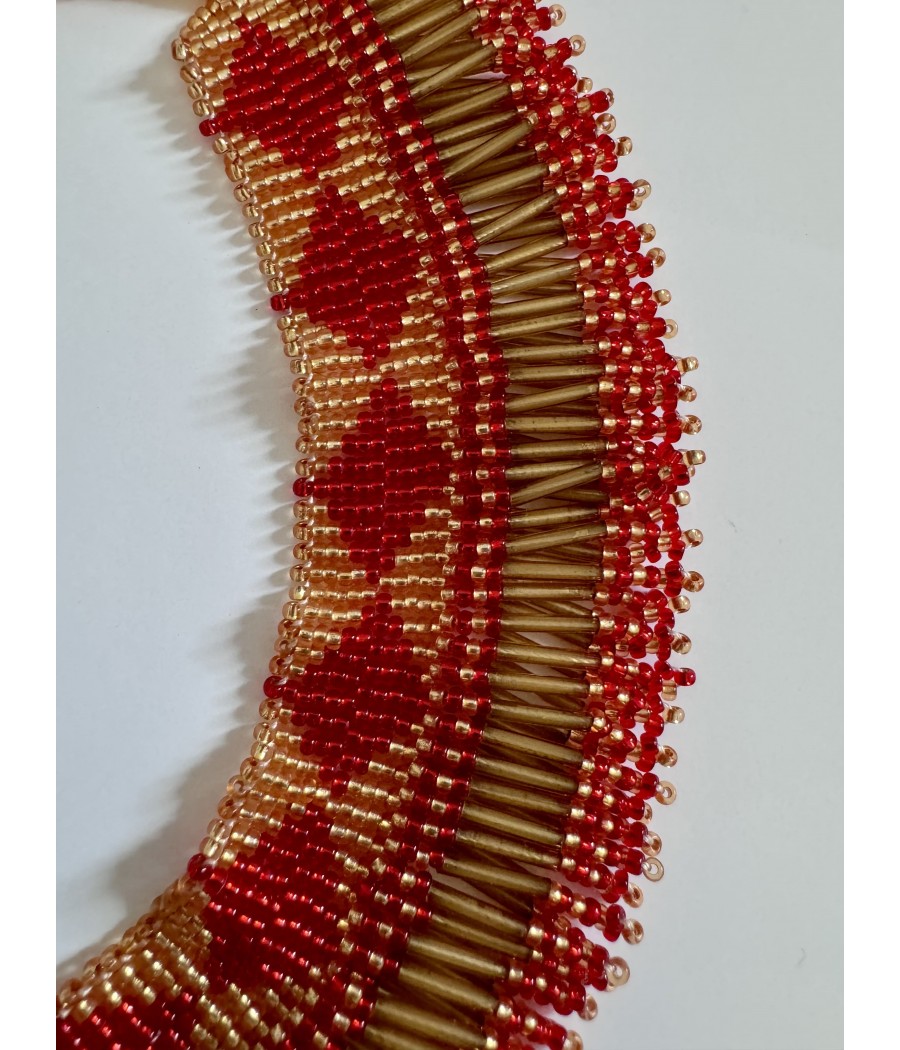 Collier ethnique en perles de verre