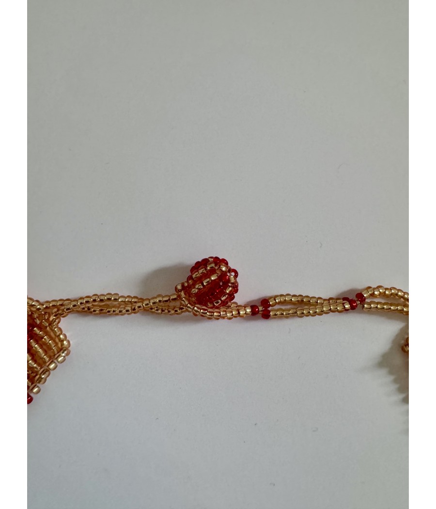 Collier ethnique en perles de verre