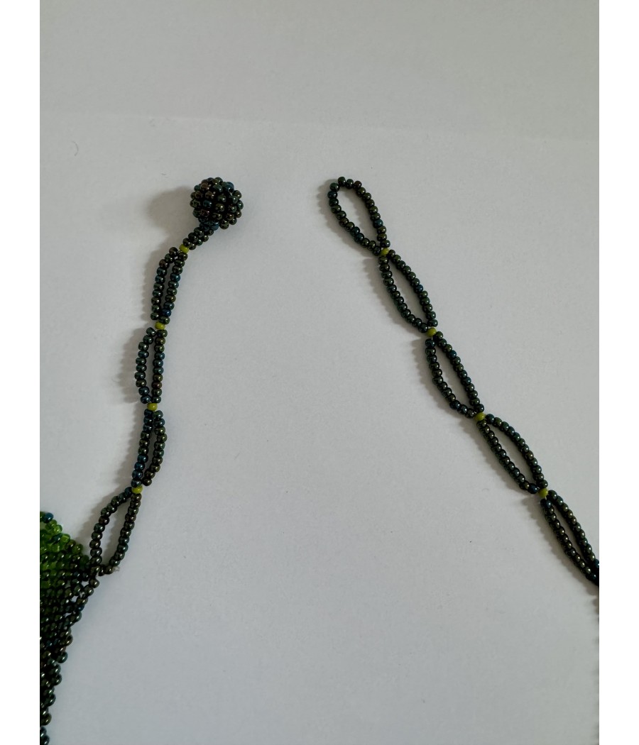 Collier ethnique en perles de verre